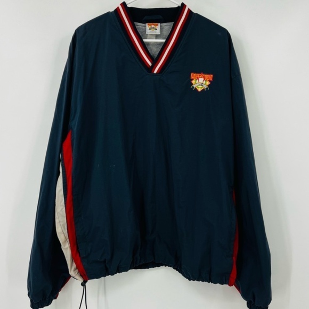 Cooperstown‎ Dreams Park Pullover Men’s Windbreaker Red-White & Dark Blue XL